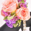 pink rose wrist corsage