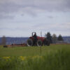 tractor in field
