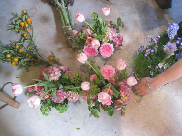 pink flower arrangements