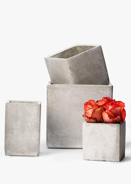 cement cube vases