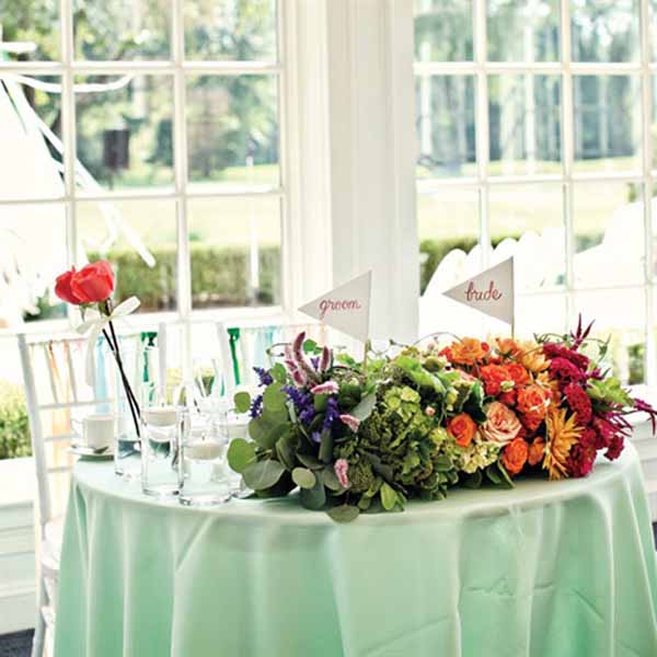 Parsonage Events - rainbow colored flowers