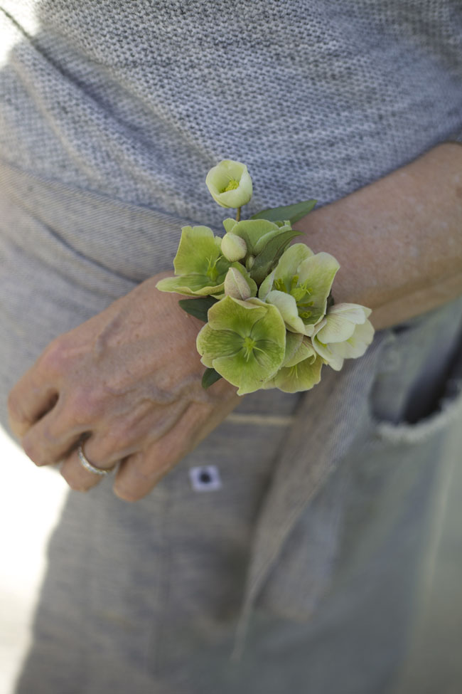 Florabundance Design Days 2016 - Green Hellebore corsage designed by Robin Wood Flowers