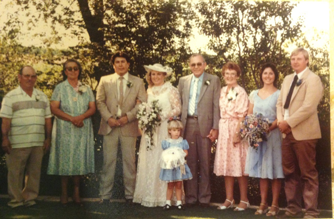 Fleurie Flowers of Reedley, California - cascading bouquet of white flowers