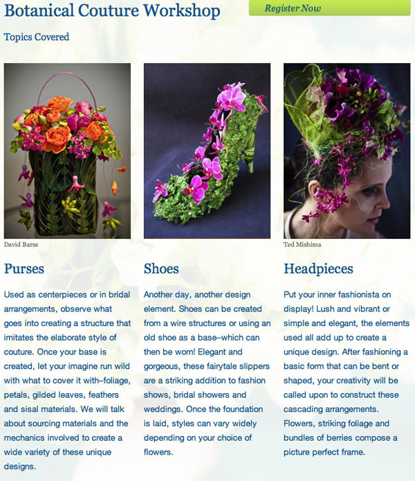 Floral Design classes with Francoise Weeks, Portland, Oregon | Flirty ...