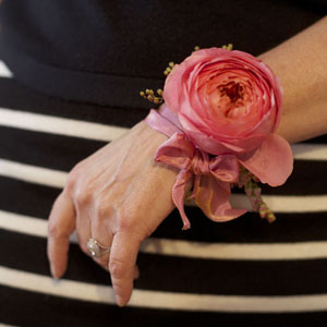 Bella Fiori Wristlet Corsage - Floral Design Class Seattle