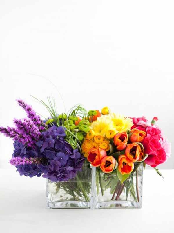 Wedding Wednesday :: Rainbow Flowers | Flirty Fleurs The Florist Blog