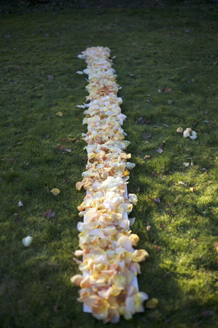 measuring aisle petals