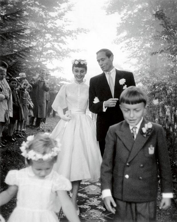 Audrey Hepburn de la boda 1954