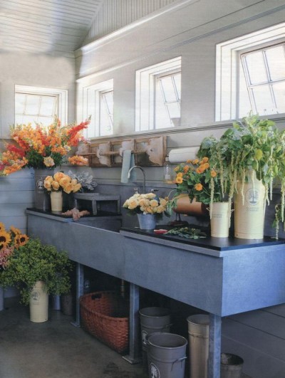 A florist's sink from the September 2007 issue of Martha Stewart Living