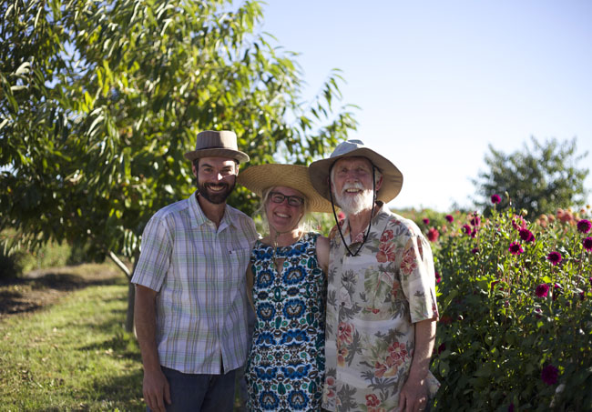 Andy, Diane and Dennis - the hardworking farmers of Jello Mold!