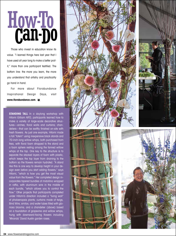 Florabundance Design Days featured in Flowers& Magazine