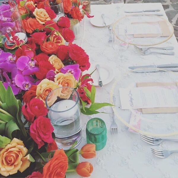 Florenta Floral Design - Mexico - vibrant table setting