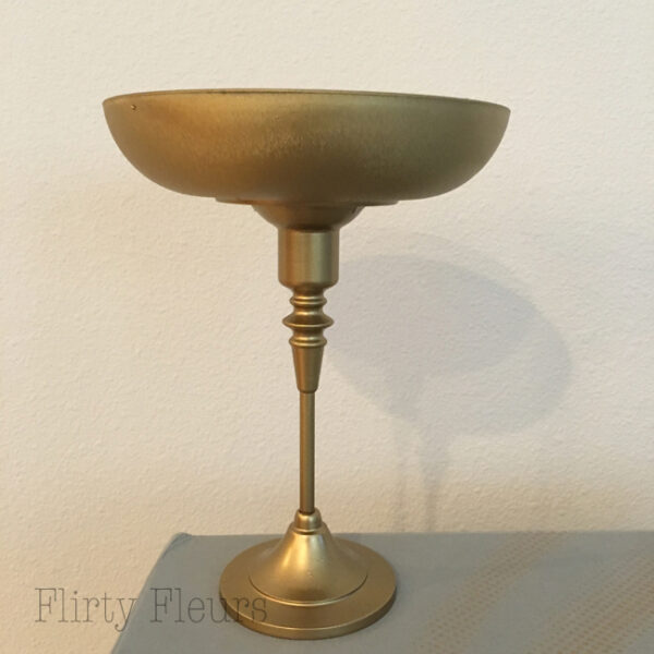 Flirty Fleurs DIY Gold Pedestal