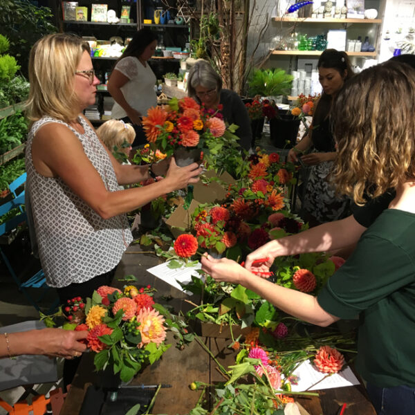 Floral Design Class at Ravenna Gardens in Seattle by Flirty Fleurs