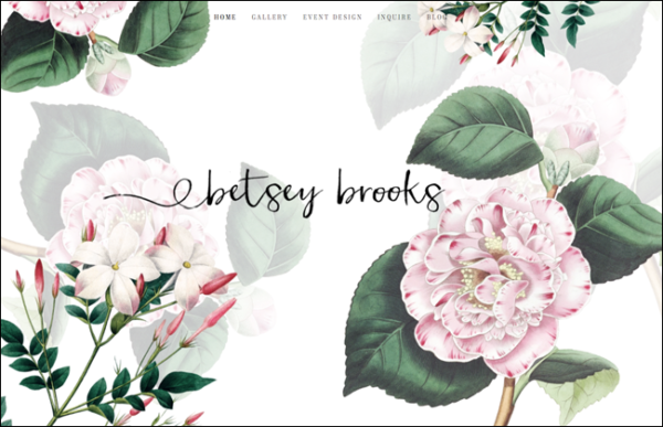 floral designer website, Betsey Brooks
