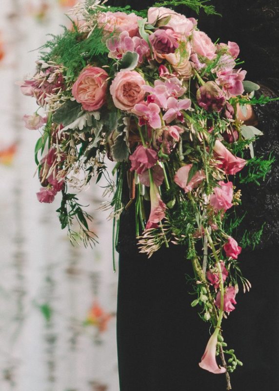 Hitomi Gilliam - Bridal Bouquet pink cascading