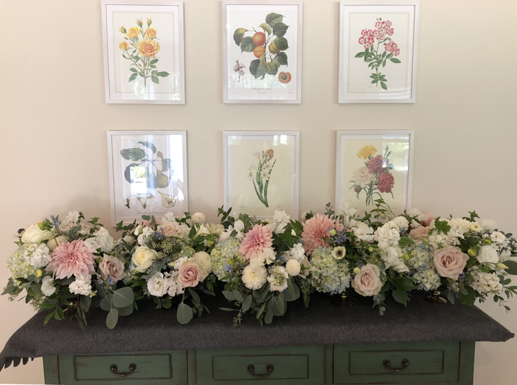 Flirty Fleurs Floral Designing, working with Deliverease to transport flowers from studio to a wedding venue