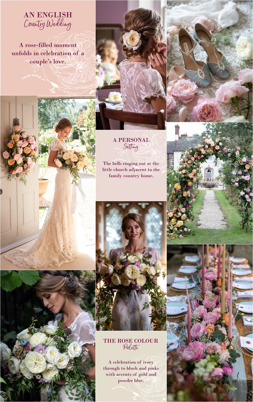 An English Country Wedding by David Austin Wedding Roses