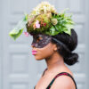 A Botanical Couture Mask designed with during a floral design workshop with Françoise Weeks and Flirty Fleurs in Seattle, Washington