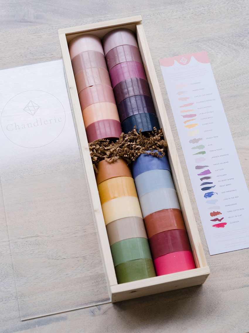Chandlerie Sustainable Candles for Events Sample Pack