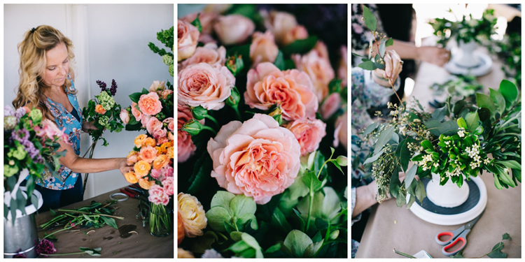 flirty fleurs floral design class, wedding intensive workshop in seattle washington