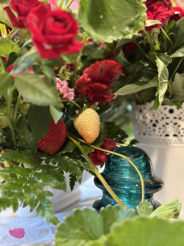 First and Bloom Tammy Myers Strawberries in floral arrangement