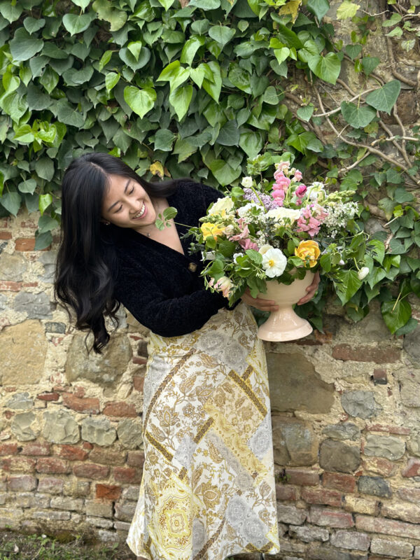 Floral Designer Retreat in Tuscany Italy with Alicia Schwede of Flirty Fleurs. Visit Puscina Flower Farm