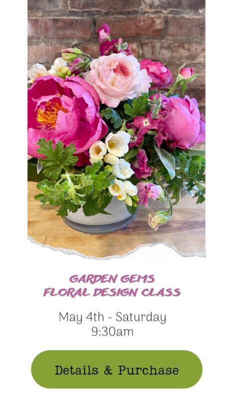 floral design class DIY wedding flowers snohomish seattle washington