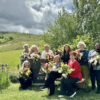 floral designer retreat with alicia schwede visiting Puscina Flower Farm in Tuscany Italy