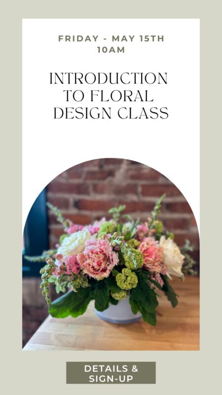 learn how to arrange flower arrangements at a class in Snohomish washington