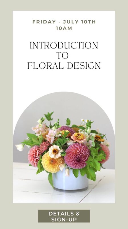 learn flower arranging at a class in Snohomish