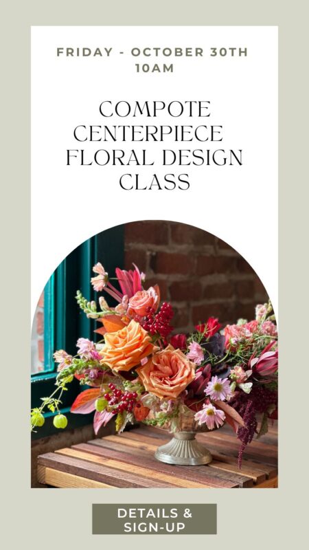 beginner flower arranging classes washington state